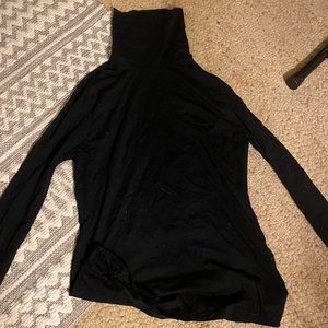 Black Thermal Turtle Neck Long Sleeve